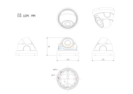 ATEC-I2D-023 IP-видеокамера, 2 Мп, белый